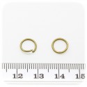 100 PZ - ANELLINI BRONZO 8 MM - MINUTERIA ANELLI APRIBILI TONDI BIGIOTTERIA