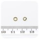 100 PZ - ANELLINI BRONZO 4 MM - MINUTERIA ANELLI APRIBILI TONDI BIGIOTTERIA