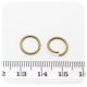100 PZ - ANELLINI BRONZO 10 MM - MINUTERIA ANELLI APRIBILI TONDI BIGIOTTERIA