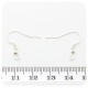 100 PZ - BASE ORECCHINI MONACHELLA UNCINO 18 MM - ARGENTO