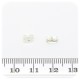 30 PZ - ACCESSORI ORECCHINI TERMINALE METALLO PER MONACHELLA 5 MM - ARGENTO