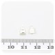 20 PZ - CHIUSURA CORDE 5 MM - ARGENTO