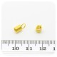 10 PZ - CHIUSURA CORDE 3 MM - ORO