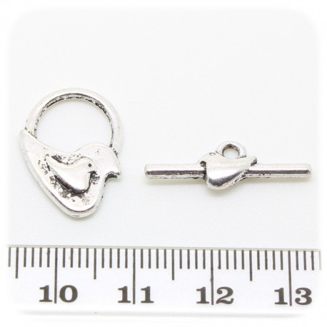 10 PZ - CHIUSURA INCASTRO PAPERA 17 MM - METALLO