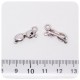 1 PZ - CIONDOLO METALLO OCCHIALI - PENDENTE METALLO CHARM ARGENTO TIBETANO