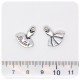 1 PZ - CIONDOLO METALLO TUTU - PENDENTE METALLO CHARM ARGENTO TIBETANO