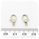 20 PZ - CHIUSURA METALLO 14 MM - MINUTERIA MOSCHETTONE COLLANE E BRACCIALI BIJOUX