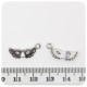 1 PZ - CIONDOLO METALLO MASCHERA - PENDENTE METALLO CHARM ARGENTO TIBETANO