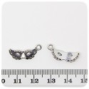 1 PZ - CIONDOLO METALLO MASCHERA - PENDENTE METALLO CHARM ARGENTO TIBETANO