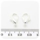 20 PZ - CHIUSURA ARGENTO 16 MM - MINUTERIA MOSCHETTONE COLLANE E BRACCIALI BIJOUX