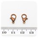 20 PZ - CHIUSURA RAME 12 MM - MINUTERIA MOSCHETTONE COLLANE E BRACCIALI BIJOUX