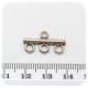 10 PZ -CONNETTORE LINK RETTANGOLO 21 MM - 4 OCCHIELLI - METALLO