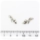 1 PZ - CIONDOLO METALLO SANDALO - PENDENTE METALLO CHARM ARGENTO TIBETANO