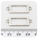 6 PZ -CONNETTORE LINK RETTANGOLO 30 MM - METALLO