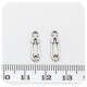 10 PZ -CONNETTORE LINK SPILLA 17 MM - METALLO