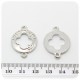 5 PZ -CONNETTORE LINK CERCHIO 20 MM - 2 OCCHIELLI -  METALLO
