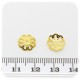 100 PZ - COPPETTA COPRIPERLA TRAFORATA 10 MM - ORO