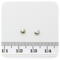 30 PZ - COPPETTA COPRISCHIACCINO 4 MM - METALLO