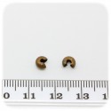 30 PZ - COPPETTA COPRISCHIACCINO 4 MM - BRONZO