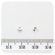 30 PZ - COPPETTA COPRISCHIACCINO 3 MM - ARGENTO