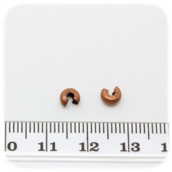 30 PZ - COPRISCHIACCINO RAME 4 MM - MINUTERIA COPPETTA DECORATIVA
