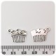 1 PZ - CIONDOLO METALLO PETTINE - PENDENTE METALLO CHARM ARGENTO TIBETANO
