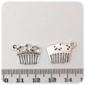 1 PZ - CIONDOLO METALLO PETTINE - PENDENTE METALLO CHARM ARGENTO TIBETANO