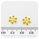 30PZ - DISTANZIATORE BIGIOTTERIA - DISTANZIALE FIORE 10 MM - ORO
