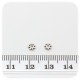 50 PZ - DISTANZIATORE BIGIOTTERIA - DISTANZIALE FIORE 4 MM - METALLO