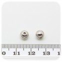 30 PZ - DISTANZIATORE BIGIOTTERIA - DISTANZIALE TONDO 6 MM - METALLO