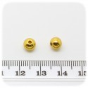 30 PZ - DISTANZIATORE BIGIOTTERIA - DISTANZIALE TONDO 6 MM - ORO
