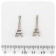 1 PZ - CIONDOLO METALLO EIFFEL - PENDENTE CHARM ARGENTO TIBETANO