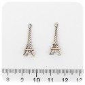 1 PZ - CIONDOLO METALLO EIFFEL - PENDENTE CHARM ARGENTO TIBETANO
