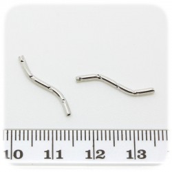 20 PZ - DISTANZIATORE BIGIOTTERIA - DISTANZIALE CILINDRO 20 MM - METALLO