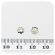 100 PZ - COPPETTA COPRIPERLA TRAFORATA 6 MM - METALLO