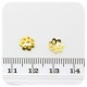 100 PZ - COPPETTA COPRIPERLA TRAFORATA 8 MM - ORO