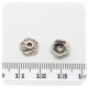 30 PZ - COPPETTA COPRIPERLA DECORATA 10 MM - METALLO