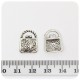 1 PZ - CIONDOLO METALLO BORSA - PENDENTE METALLO CHARM ARGENTO TIBETANO