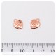 1 PZ - CIONDOLO ORO ROSA CUORE - PENDENTE CHARM ARGENTO TIBETANO