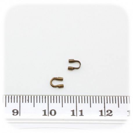 30 PZ - ACCESSORI "WIRE GUARDIAN" RINFORZA CAPPIO 5 MM - BRONZO