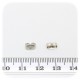 30 PZ - ACCESSORI ORECCHINI TERMINALE METALLO PER MONACHELLA 6 MM - METALLO