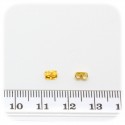 30 PZ - ACCESSORI ORECCHINI TERMINALE METALLO PER MONACHELLA 5 MM - ORO