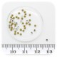 20 PZ - ACCESSORI DECORAZIONE STRASS BASE CONICA 2 MM - CRYSTAL