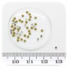 20 PZ - ACCESSORI DECORAZIONE STRASS BASE CONICA 2 MM - CRYSTAL