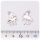 1 PZ - CIONDOLO ARGENTO TIBETANO PIANOFORTE 16 MM - METALLO