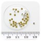 25 PZ - ACCESSORI DECORAZIONE STRASS BASE CONICA 2,5 MM - CRYSTAL