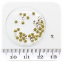 25 PZ - ACCESSORI DECORAZIONE STRASS BASE CONICA 2,5 MM - CRYSTAL