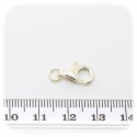 1 PZ - CHIUSURA MOSCHETTONE ARGENTO925 13 MM - ARGENTO