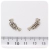 1 PZ - CIONDOLO METALLO TROMBA - PENDENTE CHARM ARGENTO TIBETANO