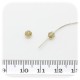 50 PZ - PERLE BICONO CIPRIA - PERLINE VETRO SFACCETTATE 4 MM